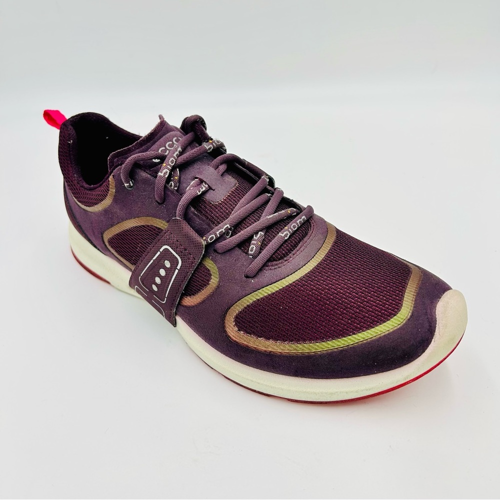 Ecco shoes Biom Amrap Tie sneakers comfort shoes burgundy women size EU 37